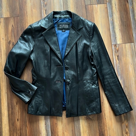 Wilson’s Leather jacket black small - Picture 2 of 13